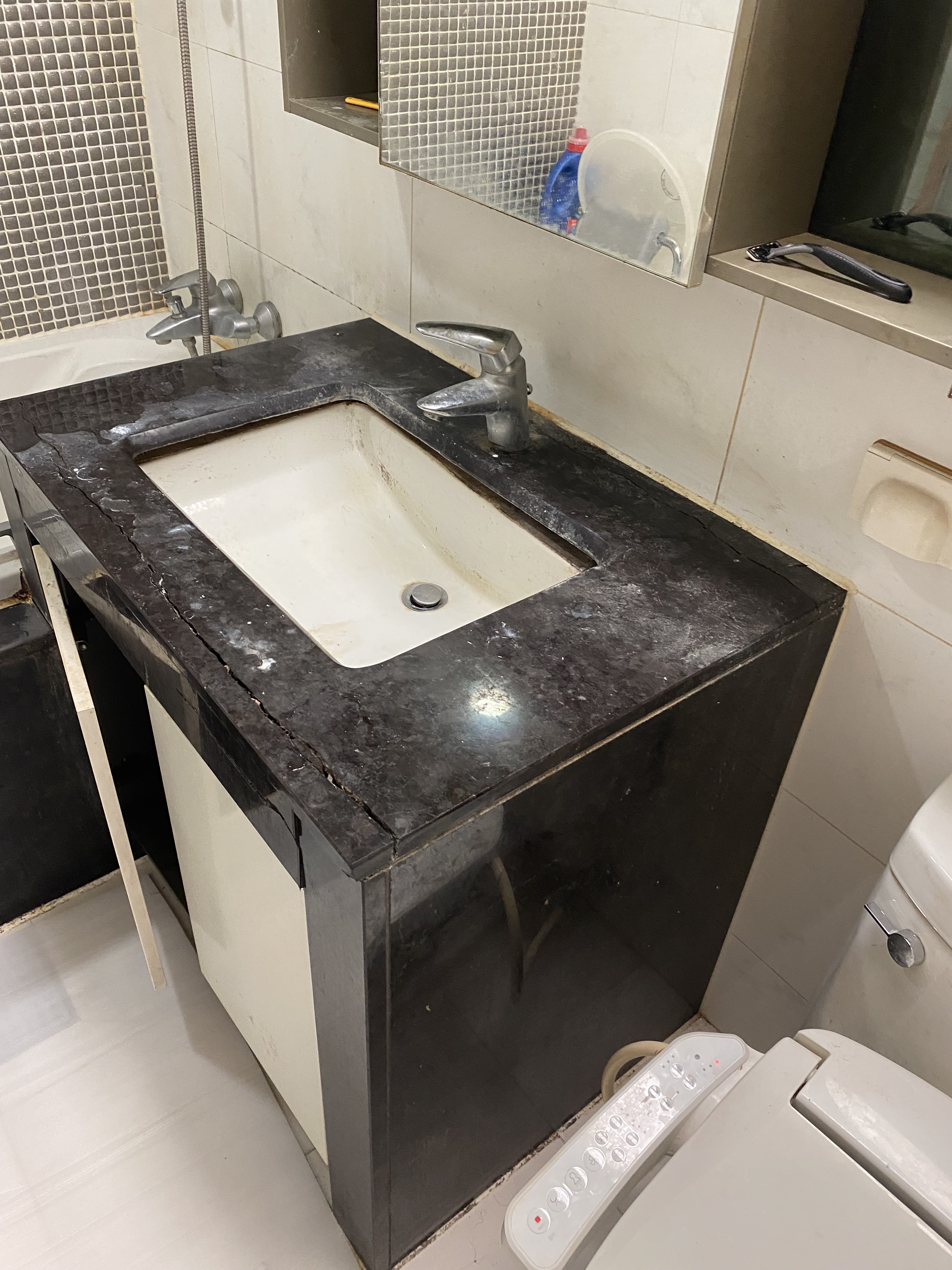 세면대대리석 시공 사례 2